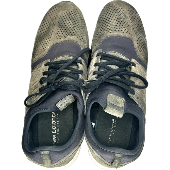 Size 13 New Balance 247 Rev Lite Mens Green Suede Mesh Running Shoes - Picture 9 of 9